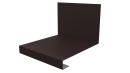 Планка примыкания нижняя к трубе фальц 140x200 мм, 8017 шоколадно-коричневый стальной бархат