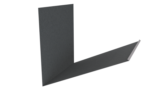 Планка примыкания верхняя к трубе фальц 250x210 мм, цинк