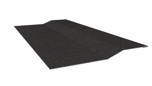 Планка крепёжная фальц 50x17x29 мм, Картэн тёмный
