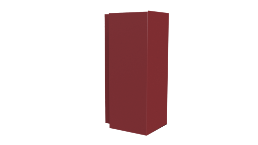 Планка угла наружного сложная 75x75x2000 мм, 3011 коричнево-красный глянцевый