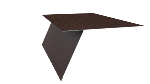 Планка карнизная фальц 130x80 мм, Античный дуб 3D