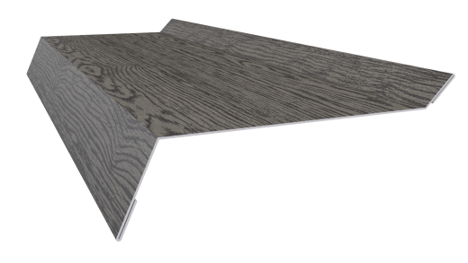 Планка примыкания в штробу 20x60x10 мм, Дуб Винтаж 3D