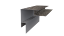 Планка угла наружного сложная Блок-хаус 110x110x2000 мм, Дуб Винтаж 3D
