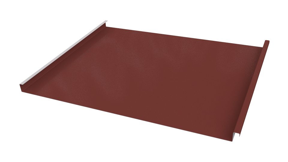 Фальцевая кровля 562/550x0,5 мм, 3009 оксид красный глянцевый