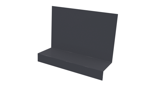 Примыкание боковое фальц 25x65x130 мм, 7024 графитовый серый глянцевый