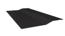 Планка крепёжная фальц 50x17x29 мм, 0,45 9005 черный янтарь