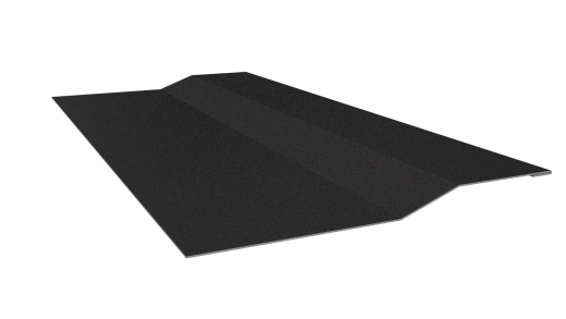 Планка крепёжная фальц 50x17x29 мм, 0,45 9005 черный янтарь
