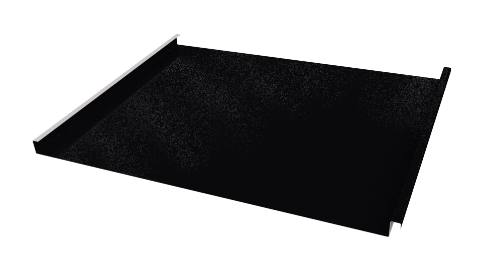 Фальцевая кровля 562/550x0,7 мм, 9005 черный янтарь глянцевый
