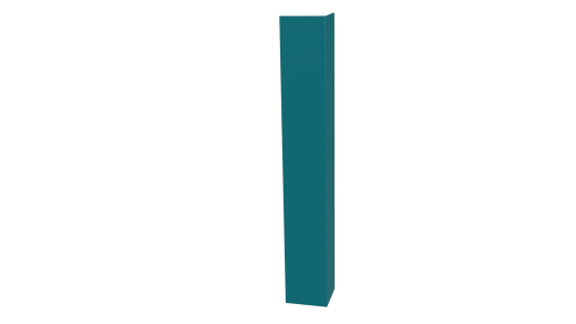 Планка угла наружного 50x50x2000 мм, 5021 водная синь глянцевый