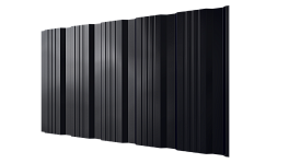 Профнастил К20 1195/1130x0,4 мм, 9005 черный янтарь глянцевый