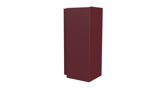 Планка угла наружного сложная Блок-хаус 110x110x2000 мм, 3005 винно-красный матовый
