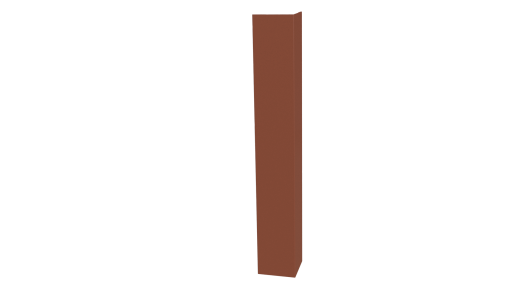 Планка угла наружного 50x50x2000 мм, 8004 медно-коричневый глянцевый