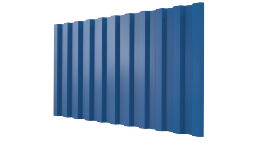 Профнастил С21 1051/1000x0,5 мм, 5015 небесно-синий глянцевый