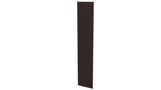 Крепежная планка 10x40x10 мм, 8017 шоколадно-коричневый матовый
