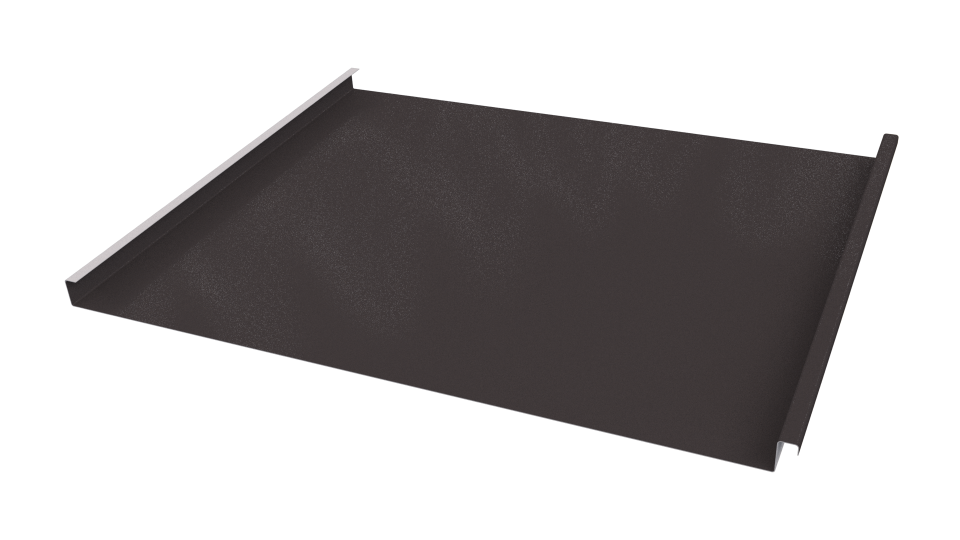 Фальцевая кровля 562/550x0,5 мм, 8019 серо-коричневый глянцевый