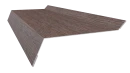 Планка примыкания в штробу 20x60x10 мм, Морёный дуб 3D