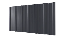 Профнастил НС16 1150/1100x0,45 мм, 7024 графитовый серый глянцевый