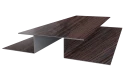 Планка стыковочная сложная 75x2000 мм, Морёный дуб 3D
