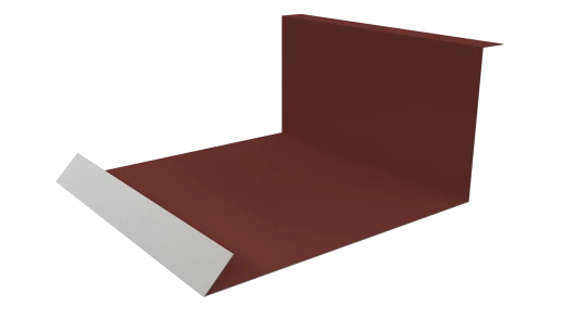 Планка примыкания нижняя 100x200x2000 мм, 3009 оксид красный глянцевый