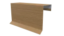 Планка торцевая фальц 65x97 мм, Орех 3D