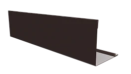 Планка завершающая 10x50x50x10 мм, 8017 шоколадно-коричневый глянцевый