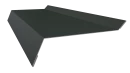 Планка примыкания в штробу 20x60x10 мм, 6009 пихтовый зеленый матовый