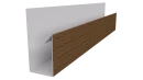 Планка П-образная Блок-хаус 30x30x2000 мм, Дуб Сантана 3D