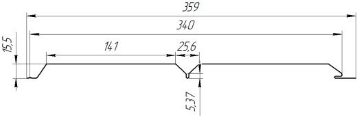 Евробрус 359/340x0,45 мм, 1014 слоновая кость глянцевый