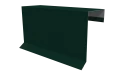 Планка торцевая фальц 65x97 мм, 6005 зеленый мох глянцевый