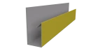 Планка П-образная Блок-хаус 30x30x2000 мм, 1018 цинково-желтый глянцевый