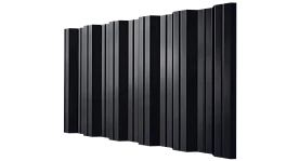 Профнастил НС35 1060/1000x0,45 мм, 9005 черный янтарь глянцевый