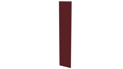 Крепежная планка 10x40x10 мм, 3011 коричнево-красный глянцевый