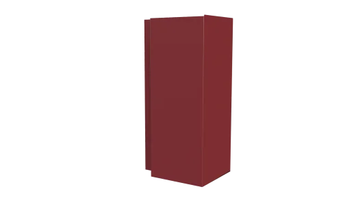 Планка угла наружного сложная Блок-хаус 110x110x2000 мм, 3011 коричнево-красный глянцевый