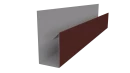Планка П-образная Блок-хаус 30x30x2000 мм, 3009 оксид красный глянцевый