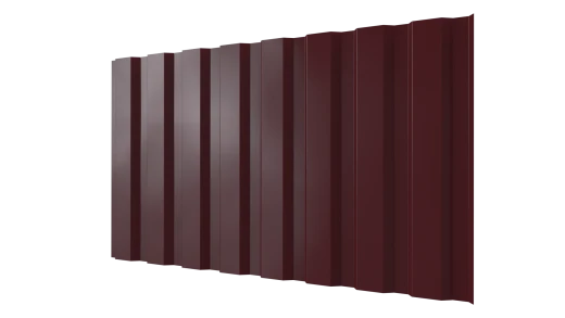 Профнастил С20A 1150/1100x0,4 мм, 3005 винно-красный глянцевый