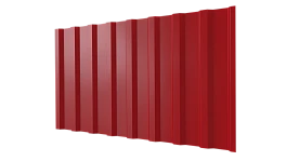 Профнастил С20B 1150/1100x0,65 мм, 3020 транспортный красный глянцевый
