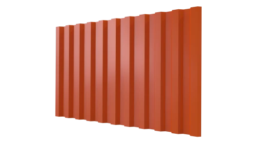 Профнастил С21 1051/1000x0,65 мм, 2004 оранжевый глянцевый