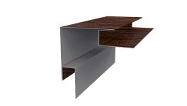 Планка угла наружного сложная Блок-хаус 110x110x2000 мм, Дуб Кельтик 3D